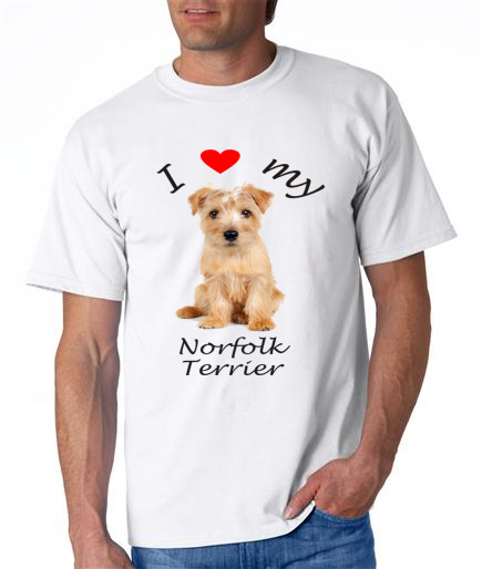 Dogs - Norfolk Terrier Picture on a Mens Shirt